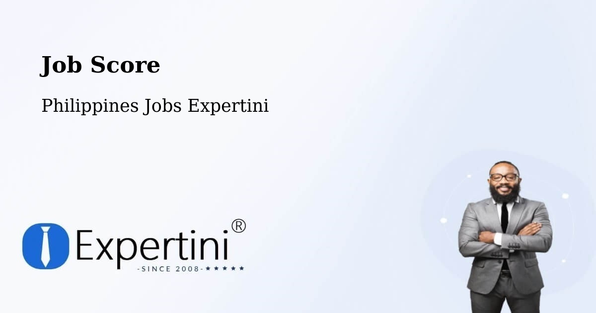 Job Score & Job Description Score Tool – Cotabato City - Philippines Jobs Expertini